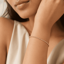 The French Churro Rope Chain — Gold Plated Seraphine Twist Bracelet by House of Zena, front view