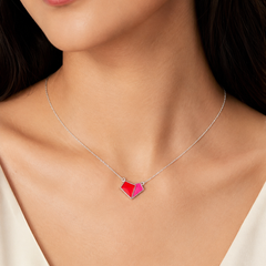 Rouge Duo Pendant Necklace
