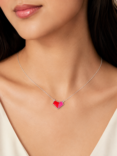 Rouge Duo Pendant Necklace