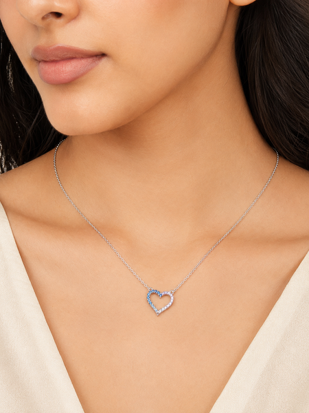 Aurielle Gradient Heart Necklace