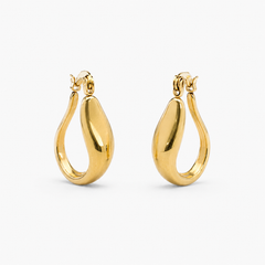 Aurelia Sculpt Hoop Earrings