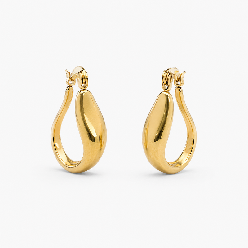 Aurelia Sculpt Hoop Earrings