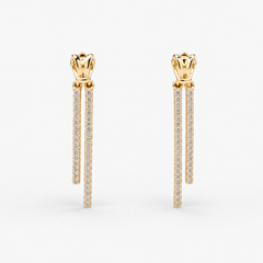 Liora Dual Drop Earrings