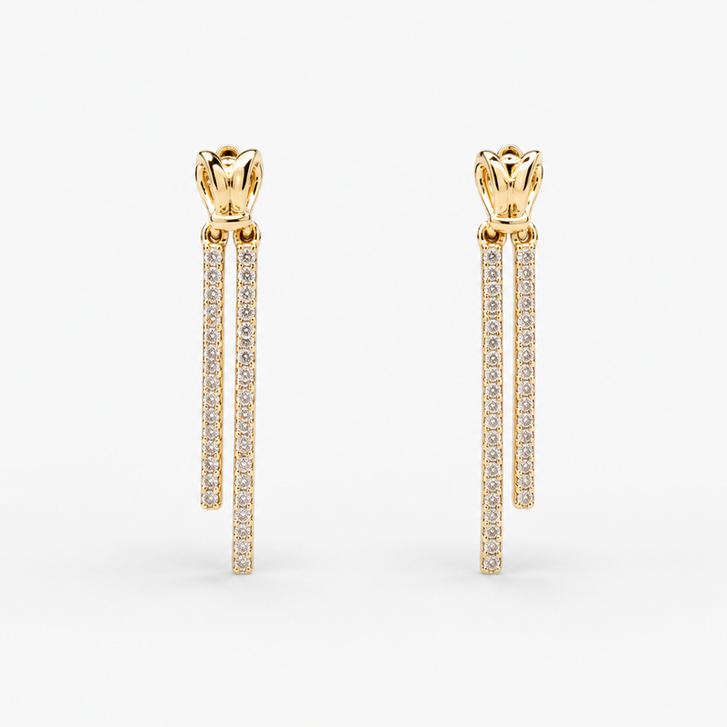 Liora Dual Drop Earrings