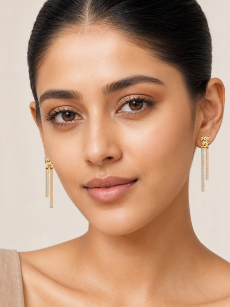Liora Dual Drop Earrings