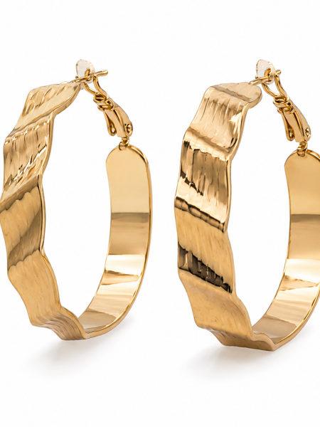 Auric Wave Hoops