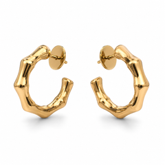 Sculpté Organic Hoop Earrings