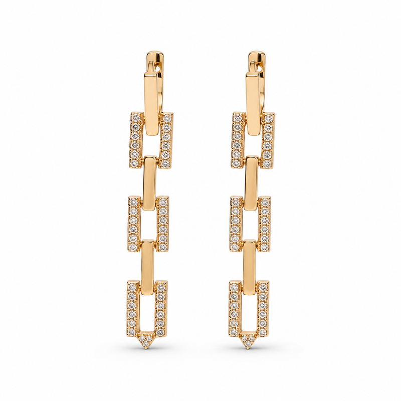 Celestia Link Drop Earrings