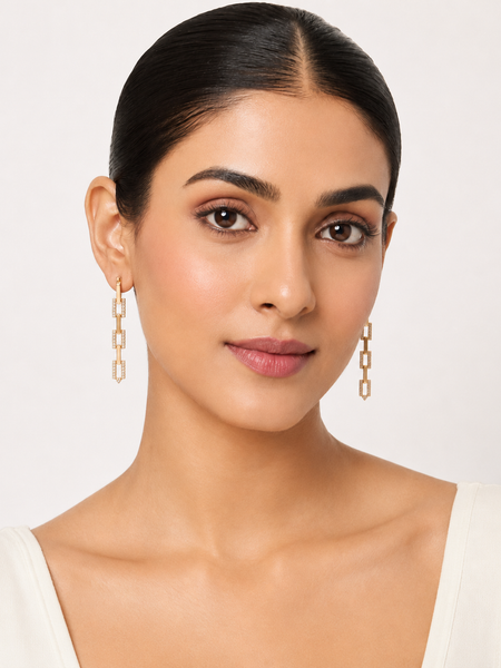 Celestia Link Drop Earrings