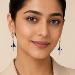 Azure Prism Drop Earrings