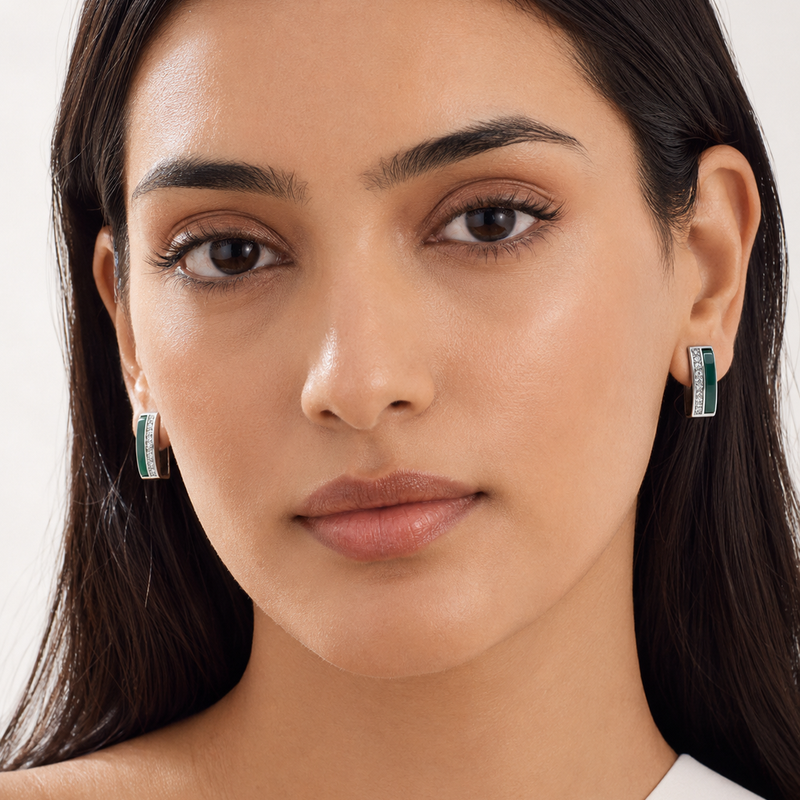 Emerald Edge Hoops