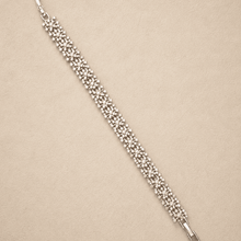 The Wild Daisy Chain Bracelet — Gold Plated Bloom Bracelet by House of Zena, side angle