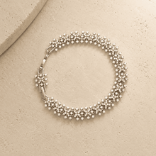 The Wild Daisy Chain Bracelet — Gold Plated Bloom Bracelet by House of Zena, close-up detail