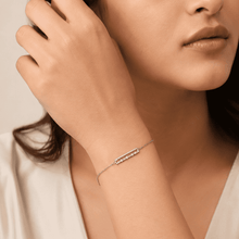 The "Out of Office" Bar Bracelet — Gold Plated Bar Bracelet by House of Zena, front view