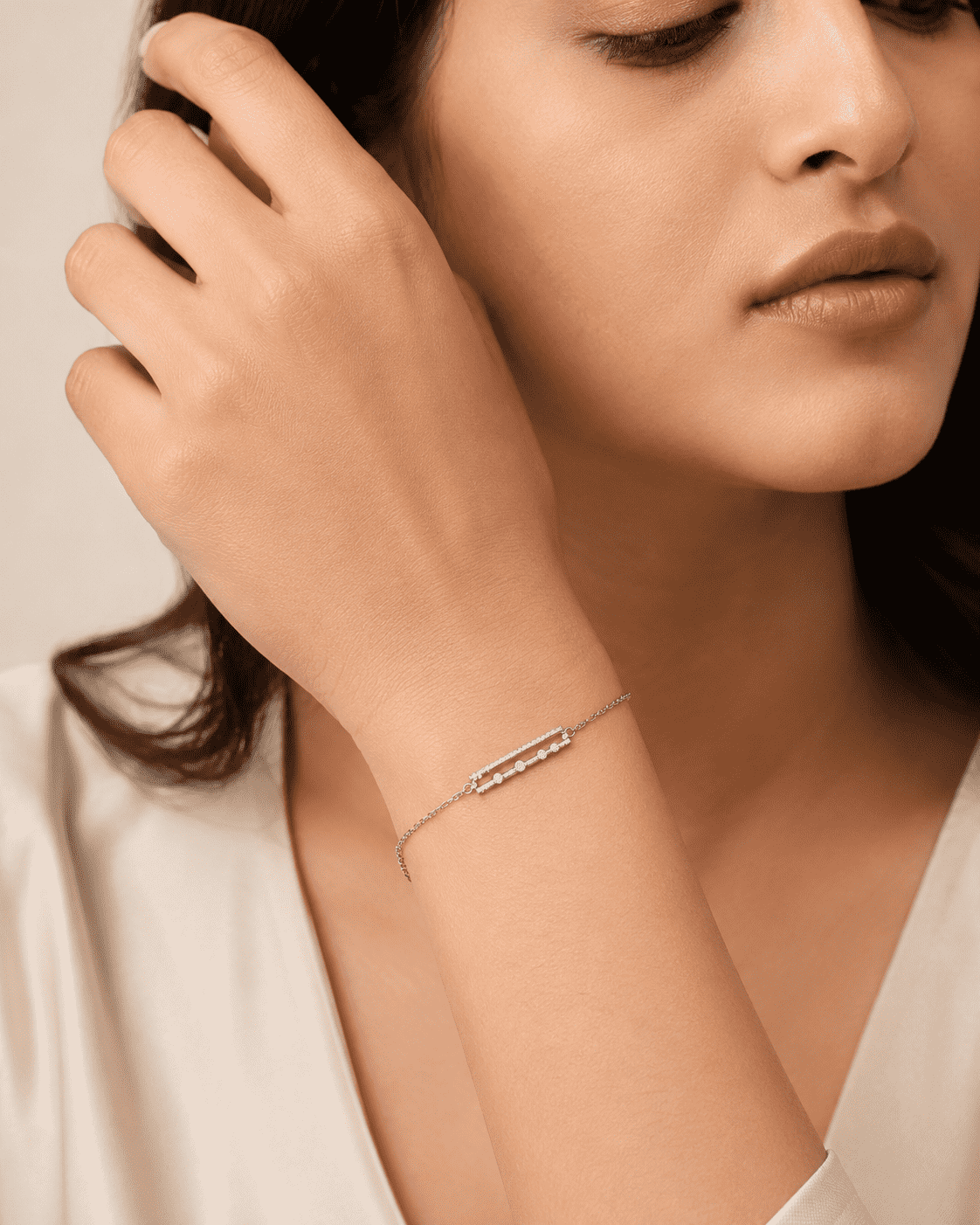 The "Out of Office" Bar Bracelet — Gold Plated Bar Bracelet by House of Zena, front view