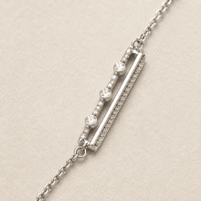 The "Out of Office" Bar Bracelet — Gold Plated Bar Bracelet by House of Zena, styled on model