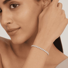 The Espresso Shot Tennis Bracelet — Gold Plated Classic Tennis Bracelet by House of Zena, front view