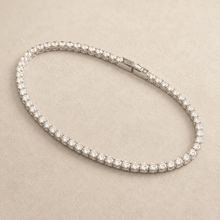 The Espresso Shot Tennis Bracelet — Gold Plated Classic Tennis Bracelet by House of Zena, close-up detail