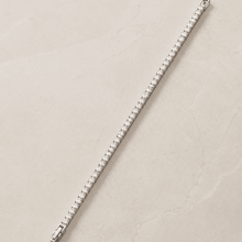 The Espresso Shot Tennis Bracelet — Gold Plated Classic Tennis Bracelet by House of Zena, side angle