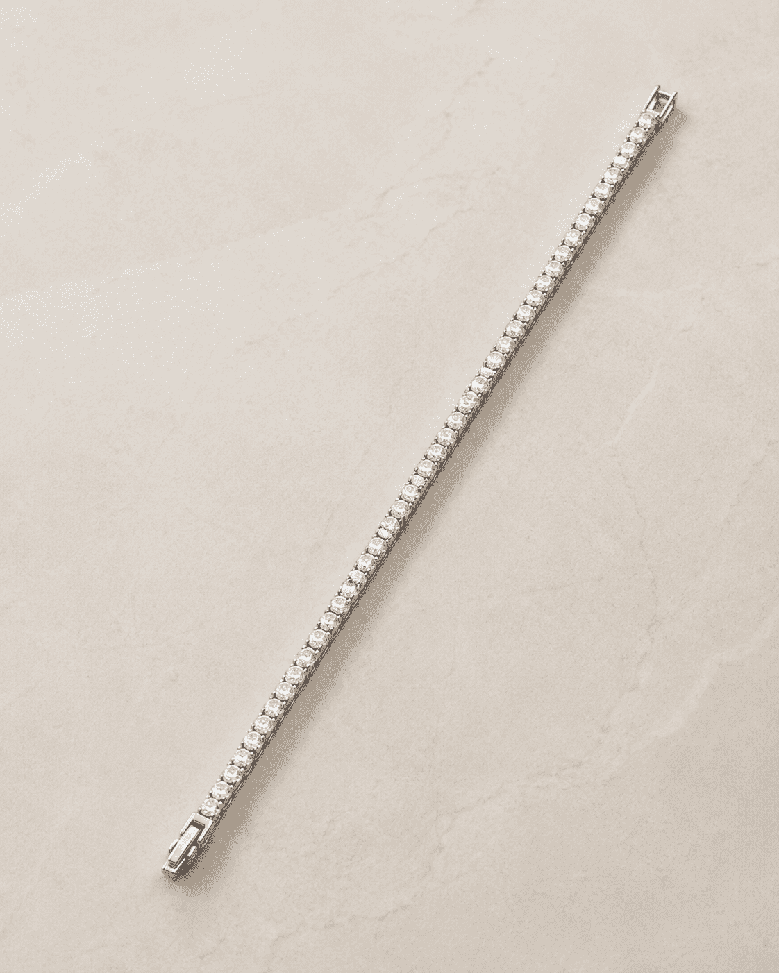 The Espresso Shot Tennis Bracelet — Gold Plated Classic Tennis Bracelet by House of Zena, side angle