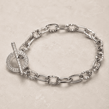 The "Locked & Loaded" Toggle — Gold Plated Toggle Bracelet by House of Zena, close-up detail
