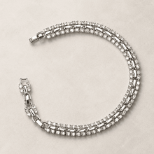 The Met Gala Tennis Bracelet — Gold Plated Tennis Bracelet by House of Zena, close-up detail
