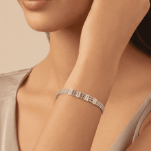 The Met Gala Tennis Bracelet — Gold Plated Tennis Bracelet by House of Zena, front view