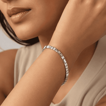 The Boardroom Siren Grid Chain — Gold Plated Grid Bracelet by House of Zena, front view