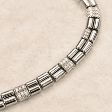 The Boardroom Siren Grid Chain — Gold Plated Grid Bracelet by House of Zena, close-up detail