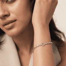The Celestial Orbit Station Chain — Gold Plated Orbit Bracelet by House of Zena, front view