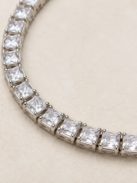Celeste Princess Tennis Bracelet