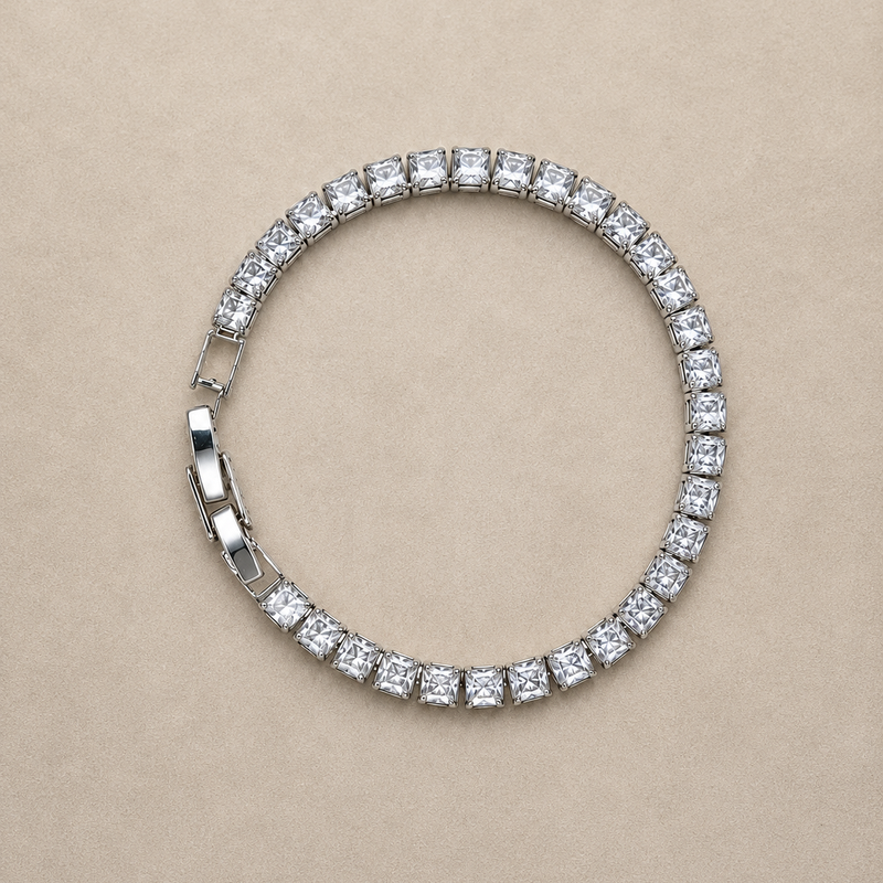 Celeste Princess Tennis Bracelet
