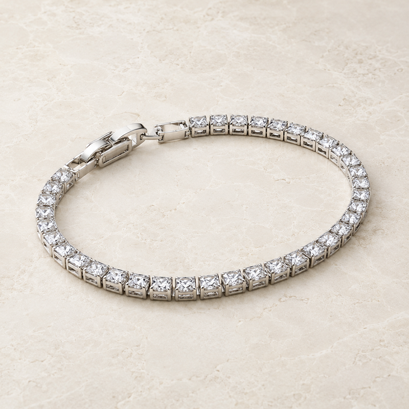 Celeste Princess Tennis Bracelet
