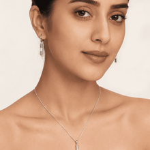 The "Minimal Effort" Bar Set — Gold Plated Bar Pendant Set by House of Zena, front view