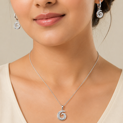 Serelune Spiral Pendant Set