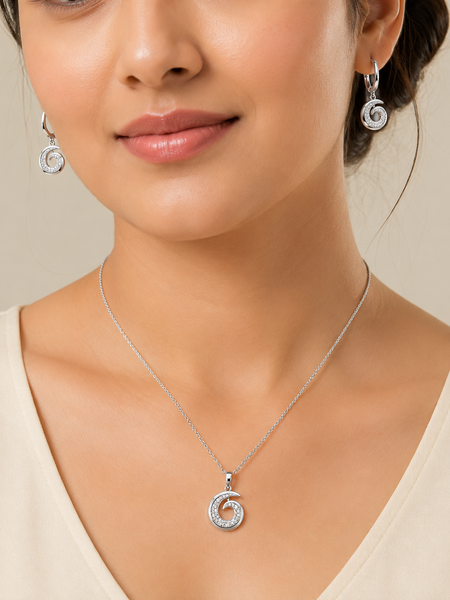 Serelune Spiral Pendant Set