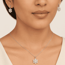 The Lotus Petal Brunch Set — Gold Plated Bloom Pendant Set by House of Zena, front view
