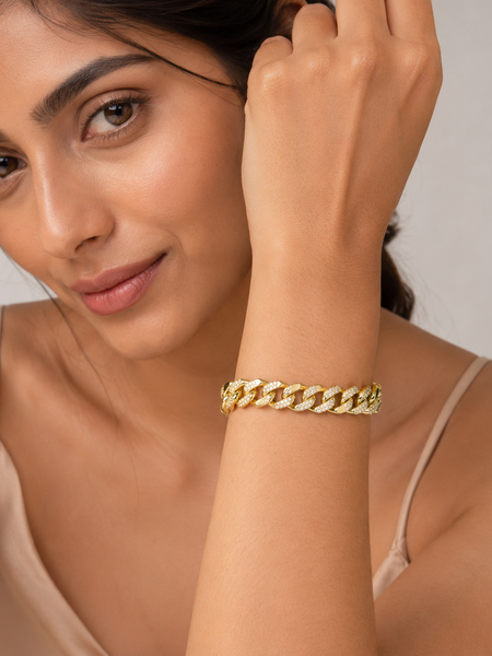 Auric Pavé Cuban Bracelet