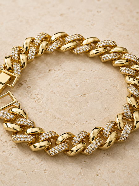 Auric Pavé Cuban Bracelet