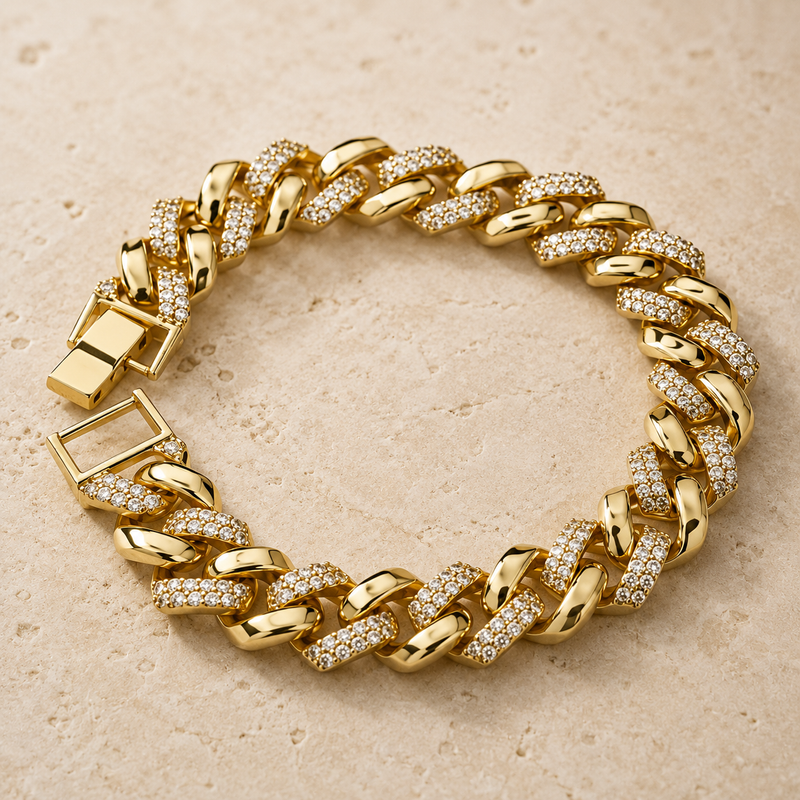 Auric Pavé Cuban Bracelet