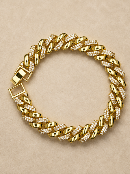 Auric Pavé Cuban Bracelet