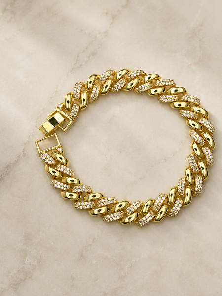 Auric Pavé Cuban Bracelet