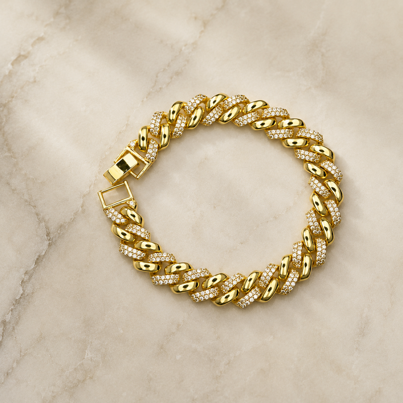 Auric Pavé Cuban Bracelet