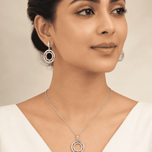 The "Main Character" Crown Set — Gold Plated Halo Pendant Set by House of Zena, front view