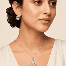 The Sweet Jasmine Garden Set — Gold Plated Bloom Pendant Set by House of Zena, front view
