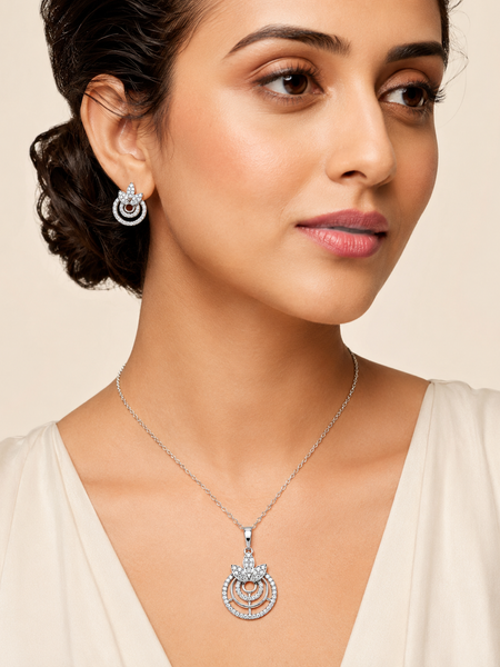 Celestia Bloom Pendant Set