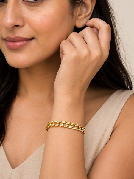 Valora Pavé Cuban Bracelet