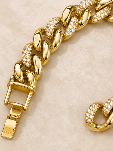 Valora Pavé Cuban Bracelet