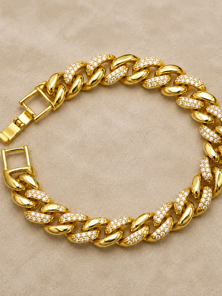 Valora Pavé Cuban Bracelet