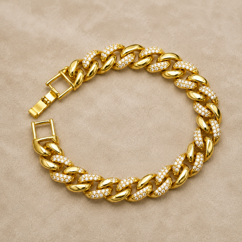 Valora Pavé Cuban Bracelet